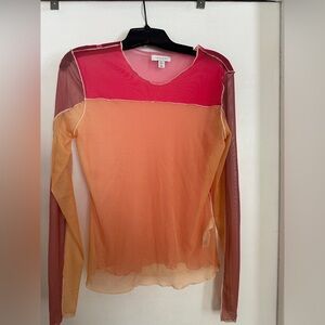 Top shop panel mesh top